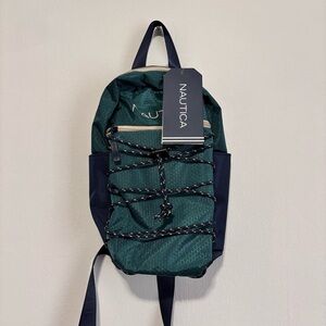 🆕 Nautica Men's sling bag in Forest Green and Navy